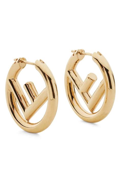 fendi hoops|vintage fendi earrings.